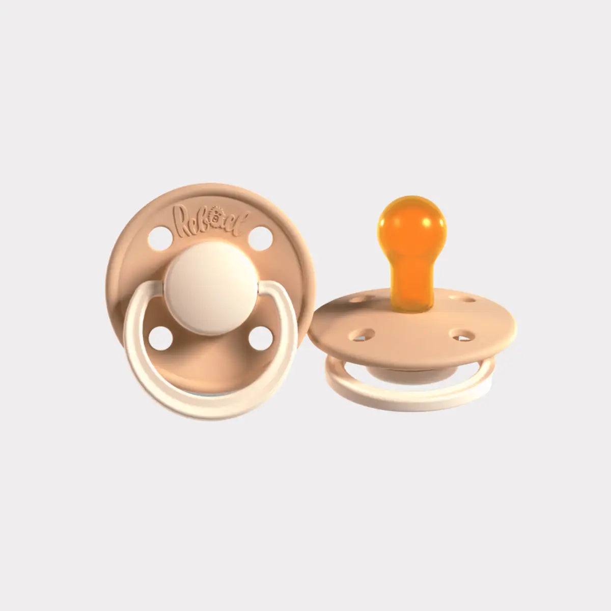 Napp med rund sugdel | 100% ren naturgummi - Dusty Pearly