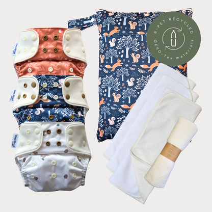 Startpaket Komfort | Blöjskal/ Allt-i-ett blöja 5-17kg - NYHET!