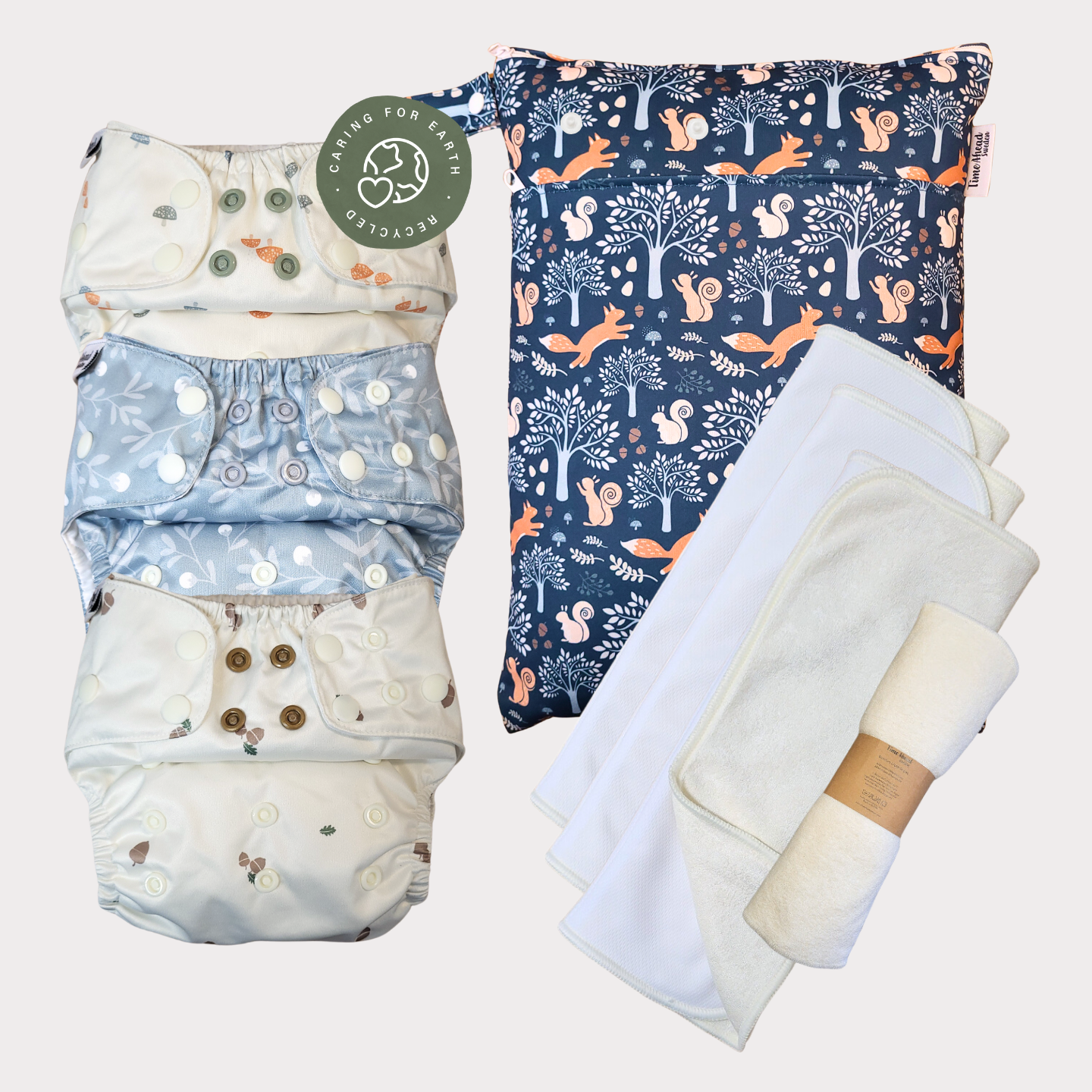 Startpaket Slim | Blöjskal/ Allt-i-ett blöja 3-15kg
