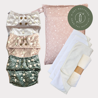 Startpaket Slim | Blöjskal/ Allt-i-ett blöja 3-15kg