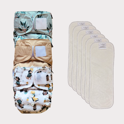 Starter kit | Pocket diaper Basic 4-16kg