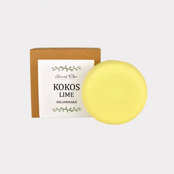 Balsamkaka - Kokos & lime - 75 gram - Hud & hårvård