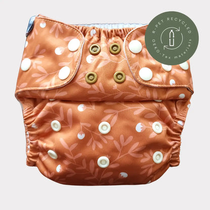 Blöjskal /Allt-i-ett Slim | 3-15 kg - Humleblomster koppar