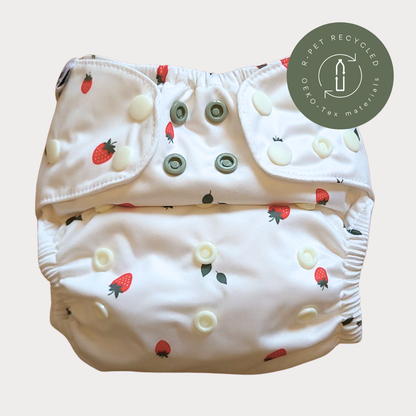 Blöjskal /Allt-i-ett Slim | 3-15 kg - Smultron / Inklusive