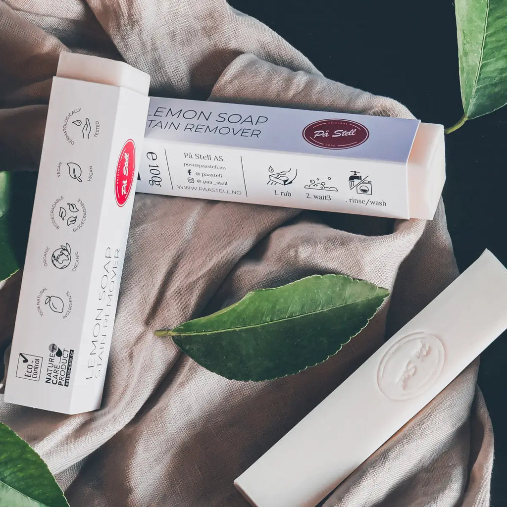 Fläckborttagningsmedel med citrontvål.