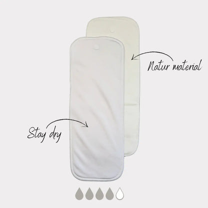 Inlägg knapp 2-pack (Stay-dry) - Inlägg till tygblöjor