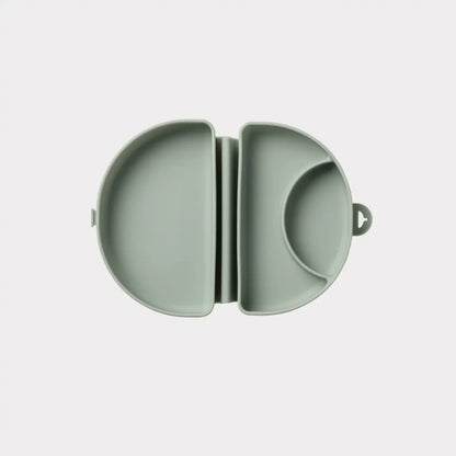 Lunchlåda - Silifold kompakt tallrik - Sage - Äta & dricka