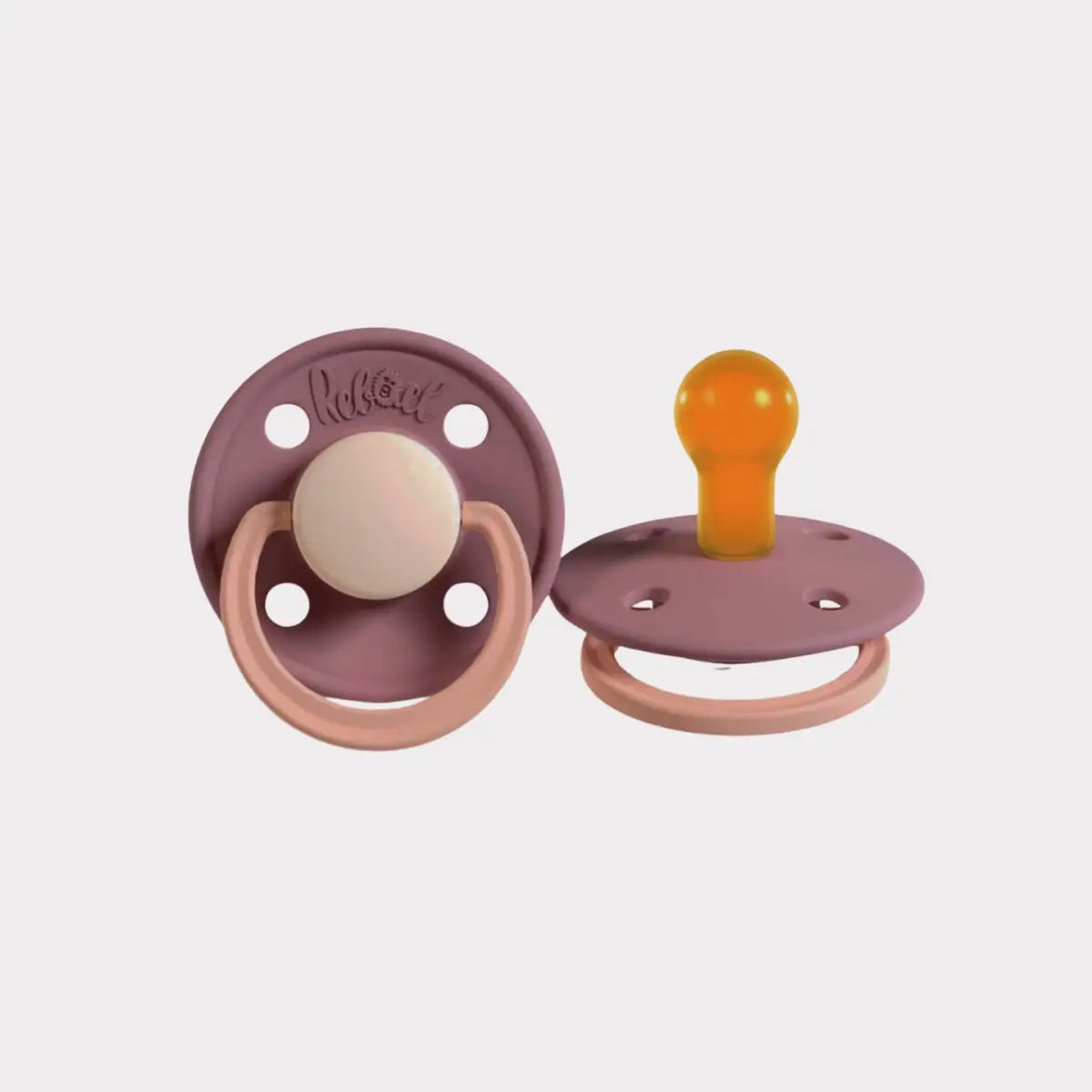 Napp med rund sugdel | 100% ren naturgummi - Misty Pearly