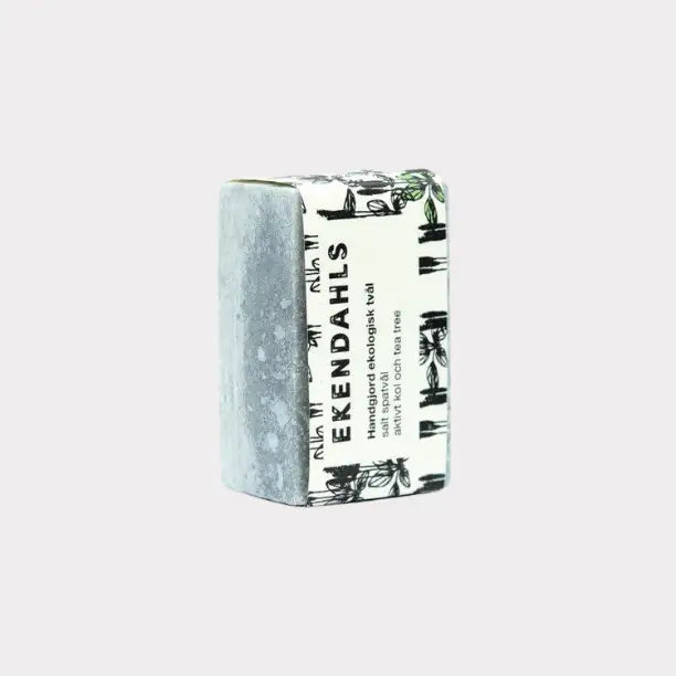 Spatvål (salttvål) - Aktivt kol & tea tree - Hud & hårvård