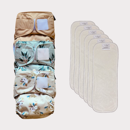 Startpaket Basic | Pocketblöja 4-16kg - Amber | Glänta