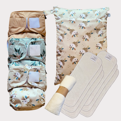 Startpaket Basic | Pocketblöja 4-16kg - Amber | Glänta