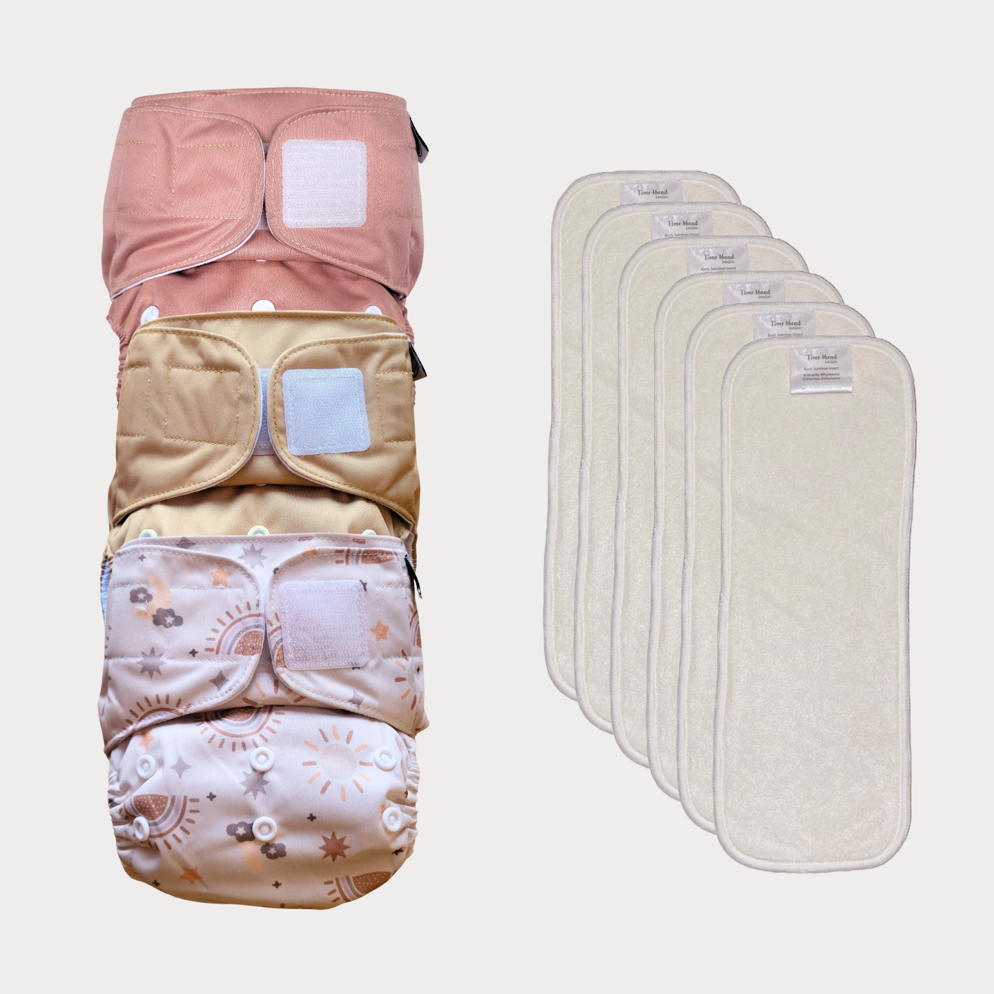 Startpaket Basic | Pocketblöja 4-16kg - Blush | Amber