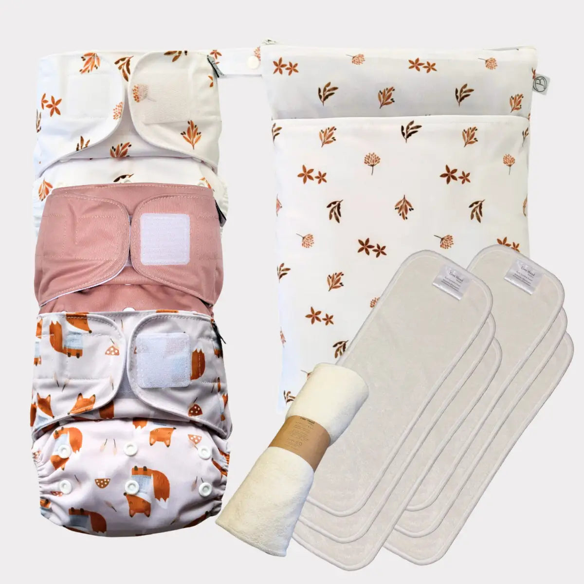 Startpaket Basic | Pocketblöja 4-16kg - Bukett | Blush