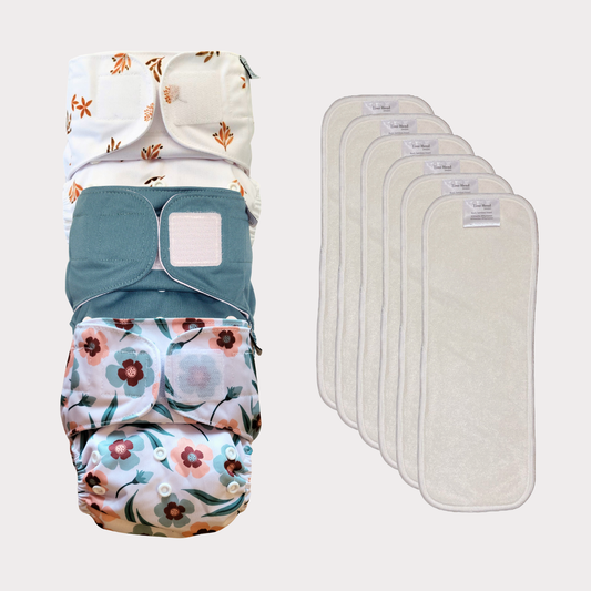 Startpaket Basic | Pocketblöja 4-16kg - Bukett | Skymning