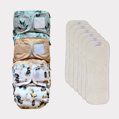 Startpaket Basic | Pocketblöja 4-16kg - Glänta | Amber
