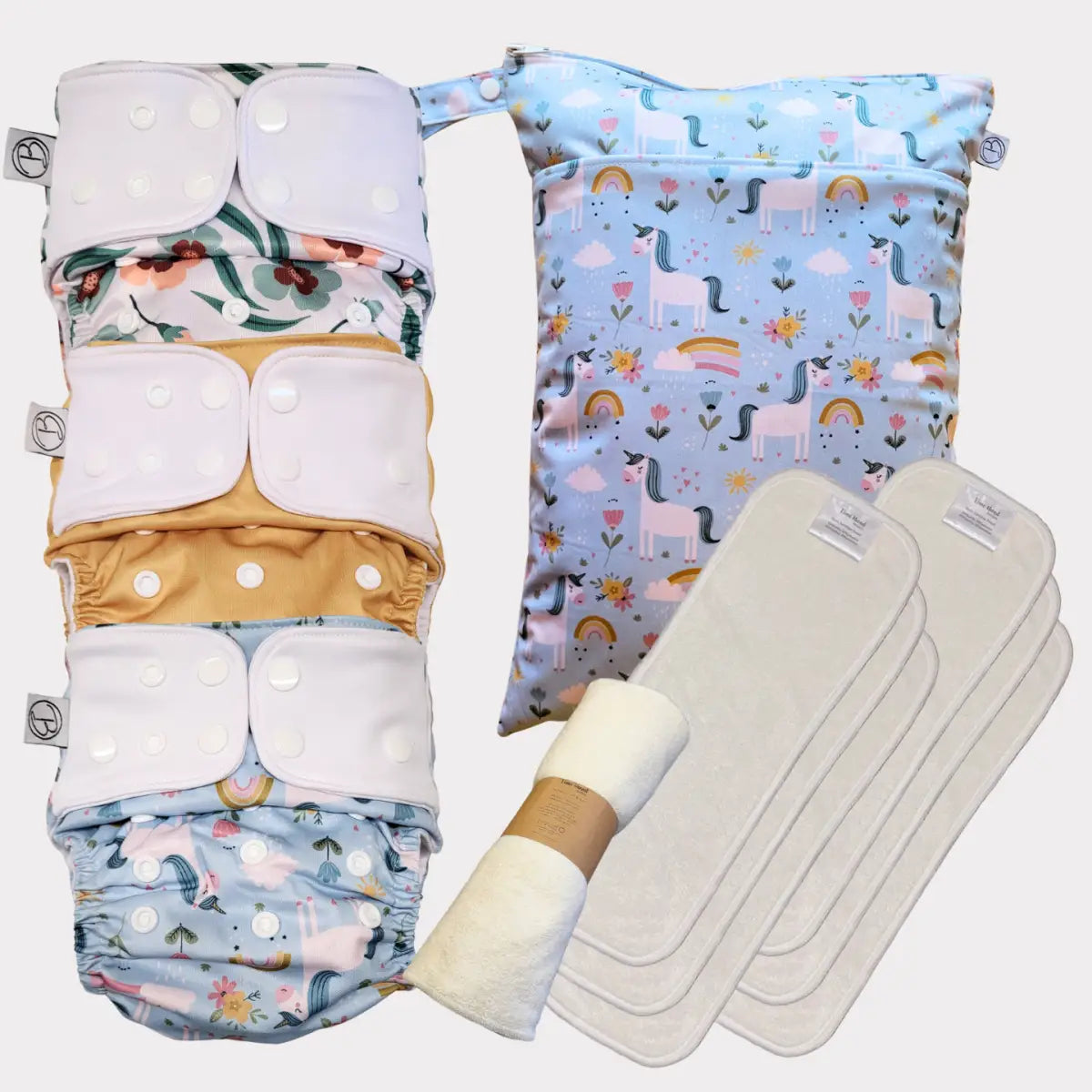 Startpaket Basic | Pocketblöja 4-16kg - NYHET! - Rosenflora