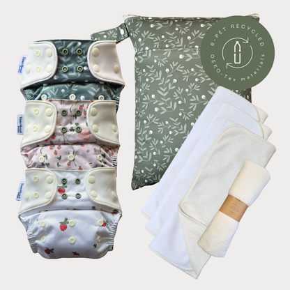 Startpaket Komfort | Blöjskal/ Allt-i-ett blöja 5-17kg