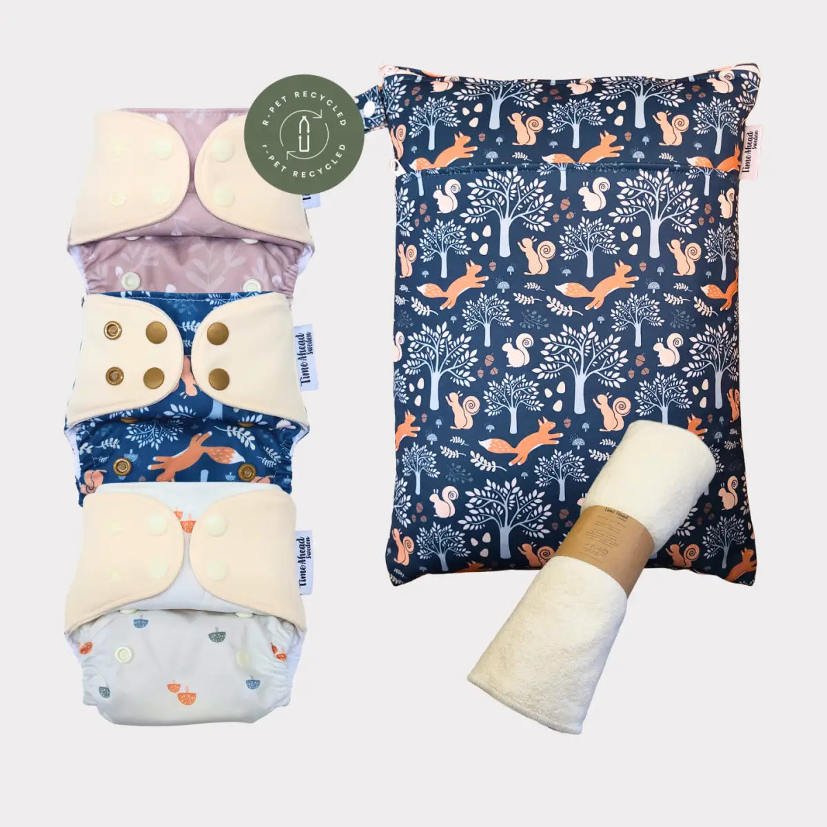 Startpaket | Nyfödd/ Allt-i-ett blöja 2-6kg - Humleblomster