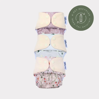 Startpaket | Nyfödd/ Allt-i-ett blöja 2-6kg - Humleblomster