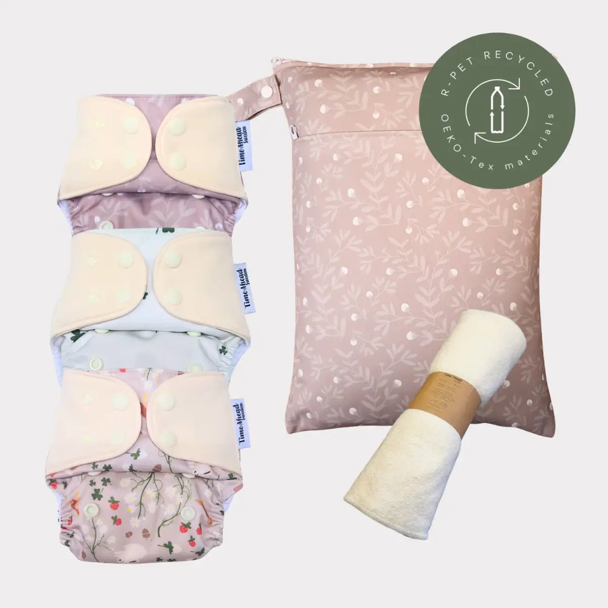 Startpaket | Nyfödd/ Allt-i-ett blöja 2-6kg - Humleblomster