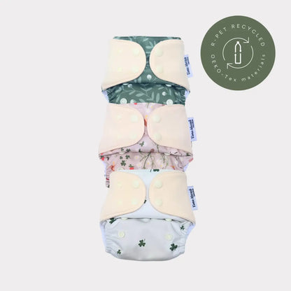 Startpaket | Nyfödd/ Allt-i-ett blöja 2-6kg - Humleblomster