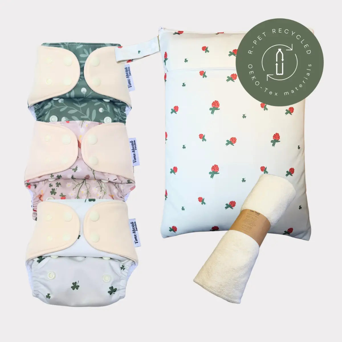 Startpaket | Nyfödd/ Allt-i-ett blöja 2-6kg - Humleblomster