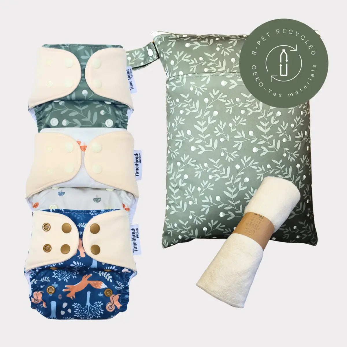 Startpaket | Nyfödd/ Allt-i-ett blöja 2-6kg - Humleblomster
