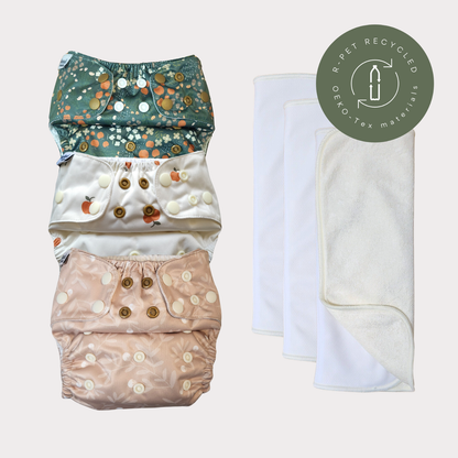 Startpaket Slim | Blöjskal/ Allt-i-ett blöja 3-15kg