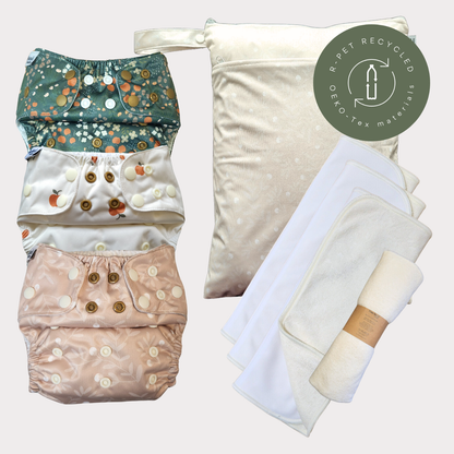 Startpaket Slim | Blöjskal/ Allt-i-ett blöja 3-15kg