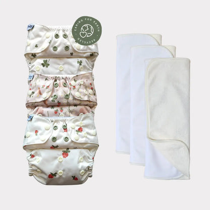 Startpaket Slim | Blöjskal/ Allt-i-ett blöja 3-15kg