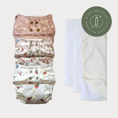 Startpaket Slim | Blöjskal/ Allt-i-ett blöja 3-15kg