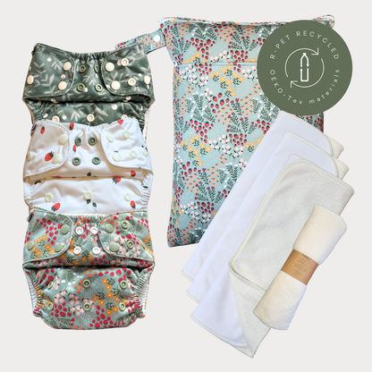 Startpaket Slim | Blöjskal/ Allt-i-ett blöja 3-15kg