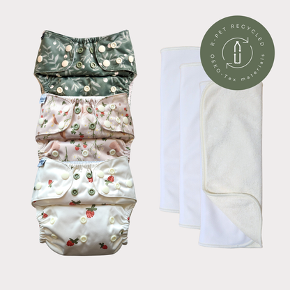 Startpaket Slim | Blöjskal/ Allt-i-ett blöja 3-15kg