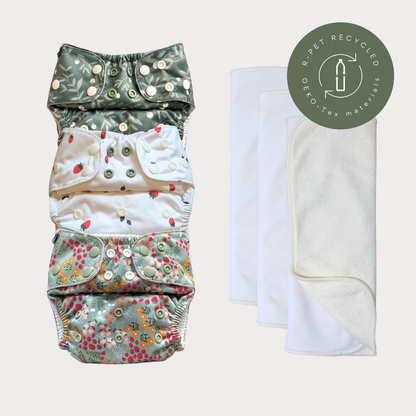 Startpaket Slim | Blöjskal/ Allt-i-ett blöja 3-15kg