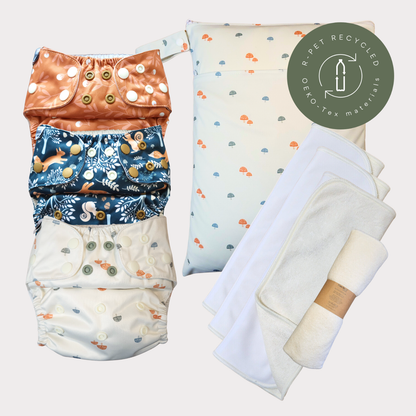 Startpaket Slim | Blöjskal/ Allt-i-ett blöja 3-15kg