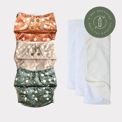 Startpaket Slim | Blöjskal/ Allt-i-ett blöja 3-15kg