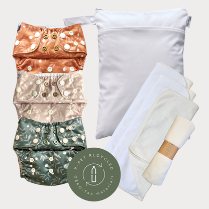 Startpaket Slim | Blöjskal/ Allt-i-ett blöja 3-15kg